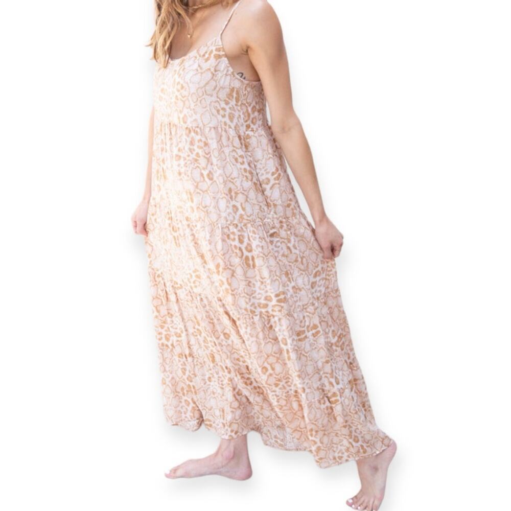 SHOW ME YOUR MUMU CAROLINE MAXI DRESS IN SANDY CHEETAH 178.00 NWT XXL - Picture 10 of 13